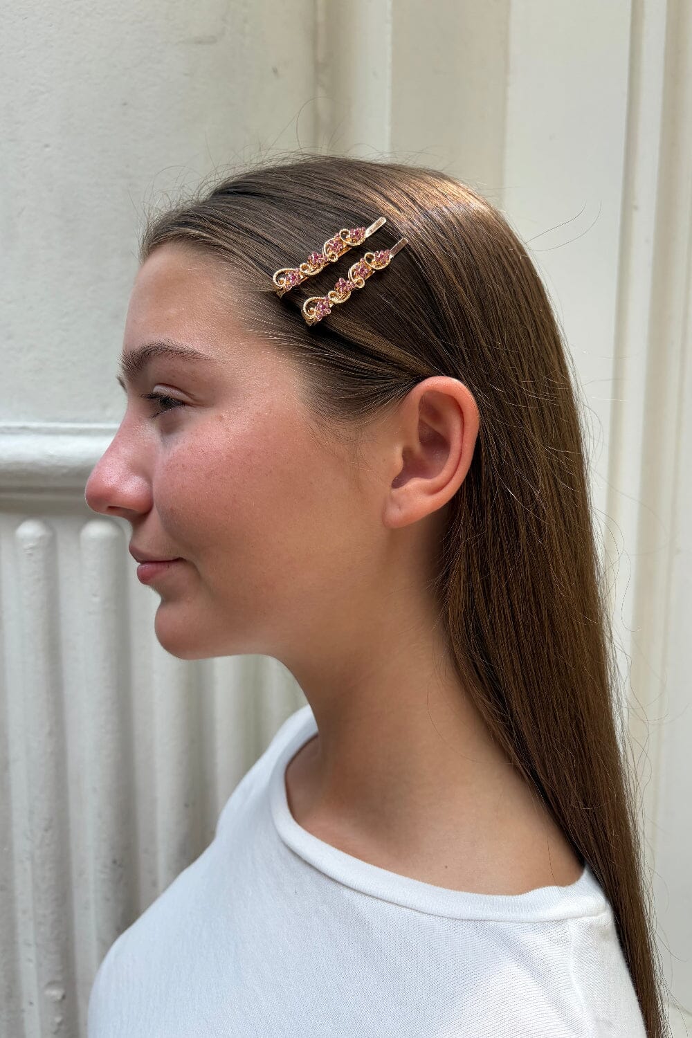 Floral Hair Clips | Gold