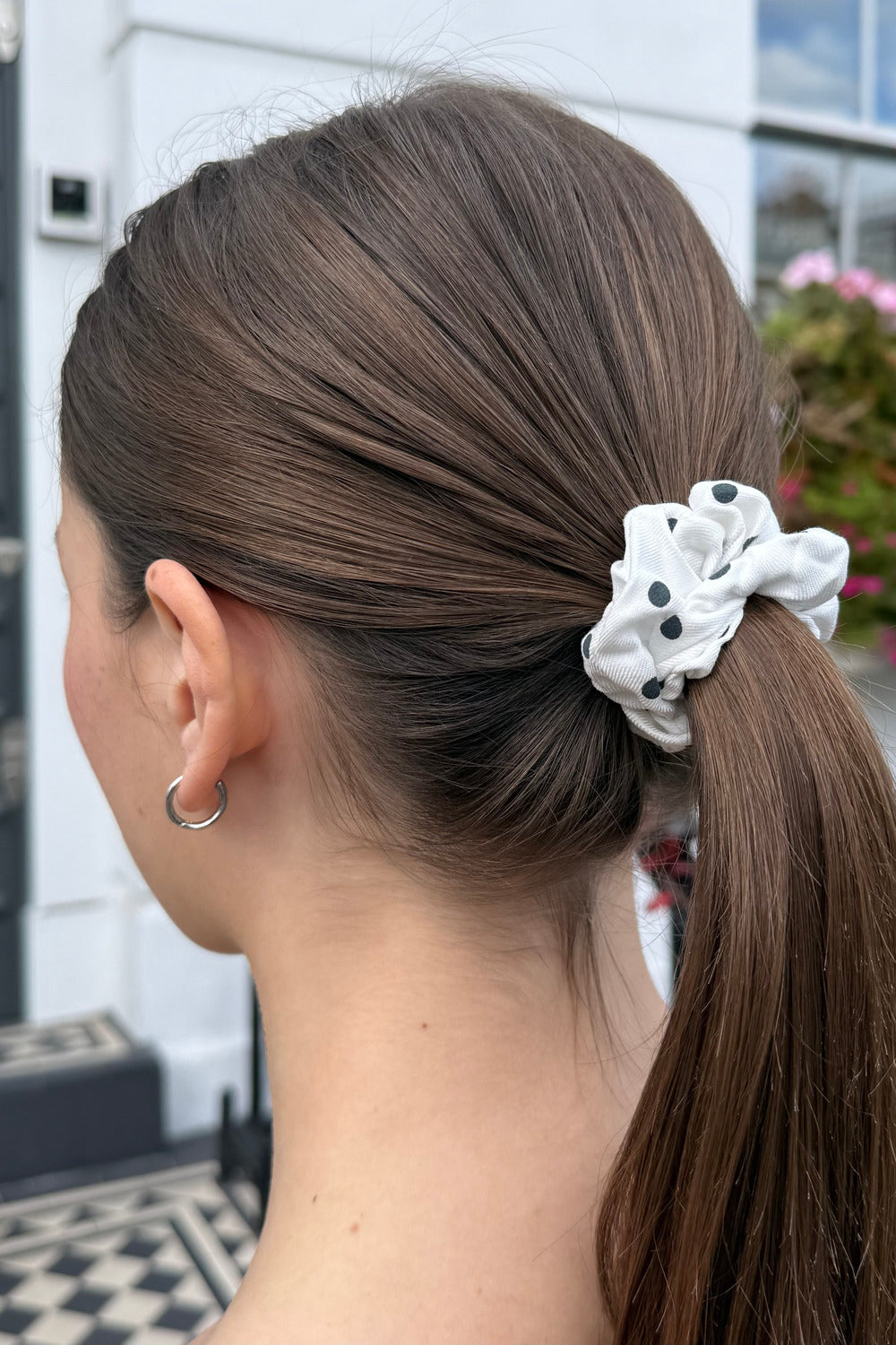 White Black Polka Dots
