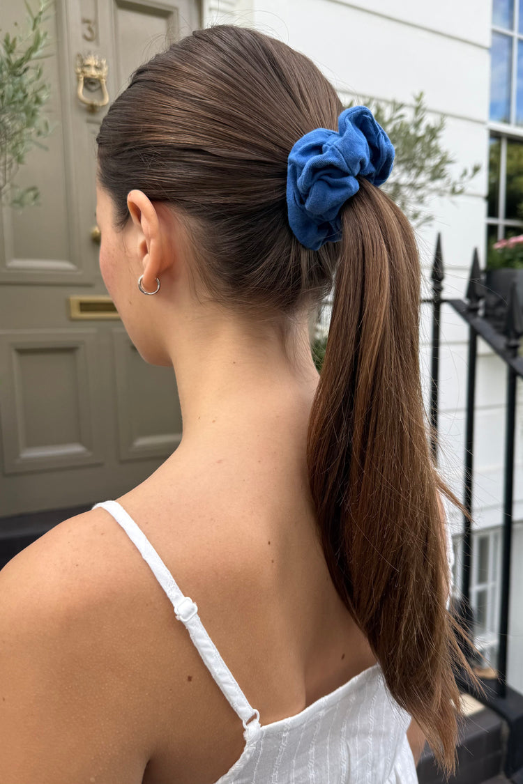 Cotton Scrunchie | Royal Blue