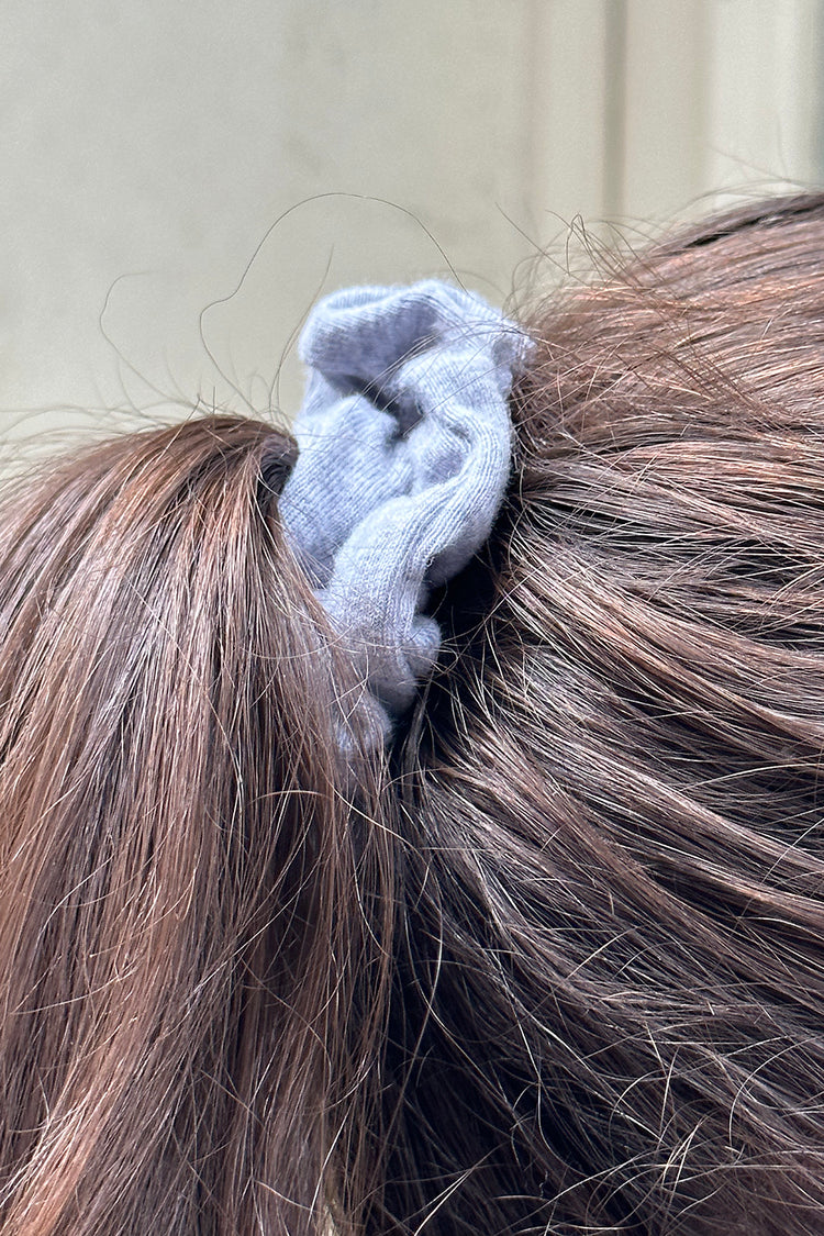 Cotton Scrunchie | Heather Grey
