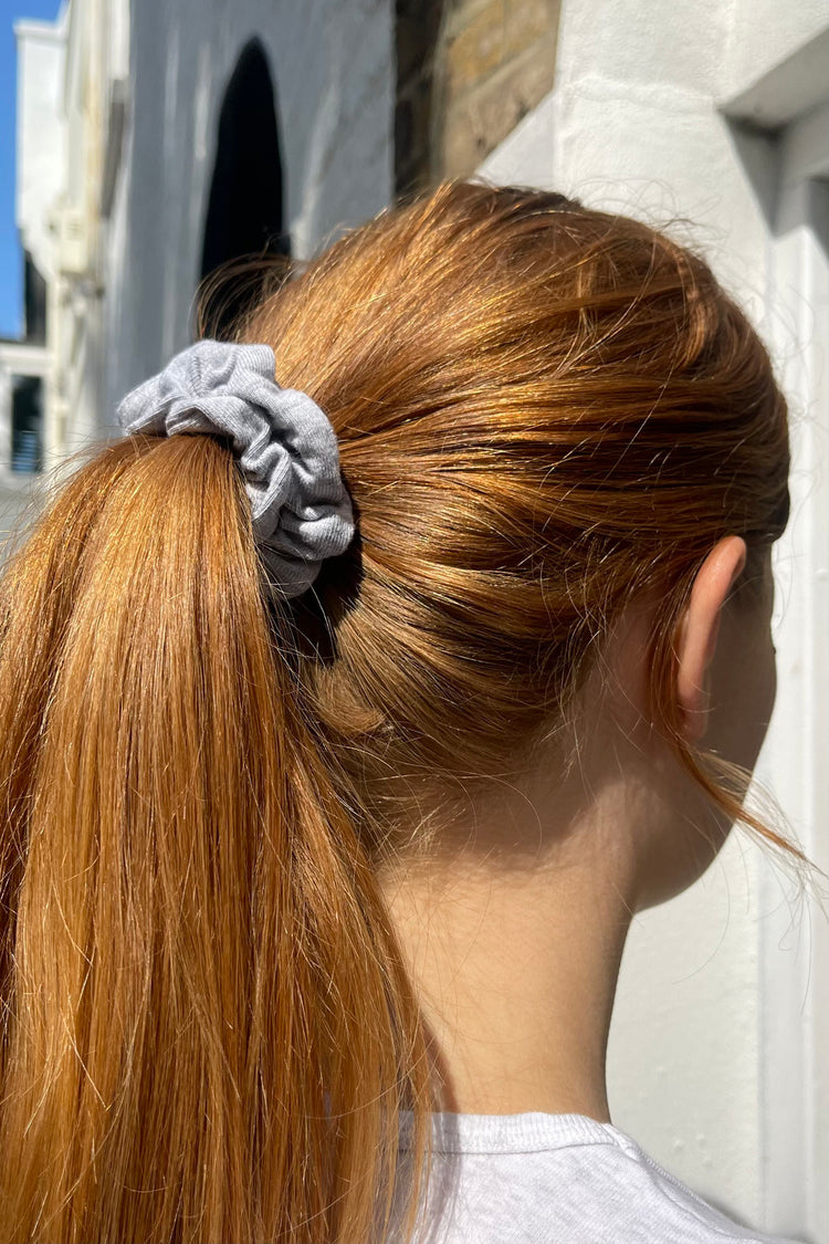 Cotton Scrunchie | Heather Grey