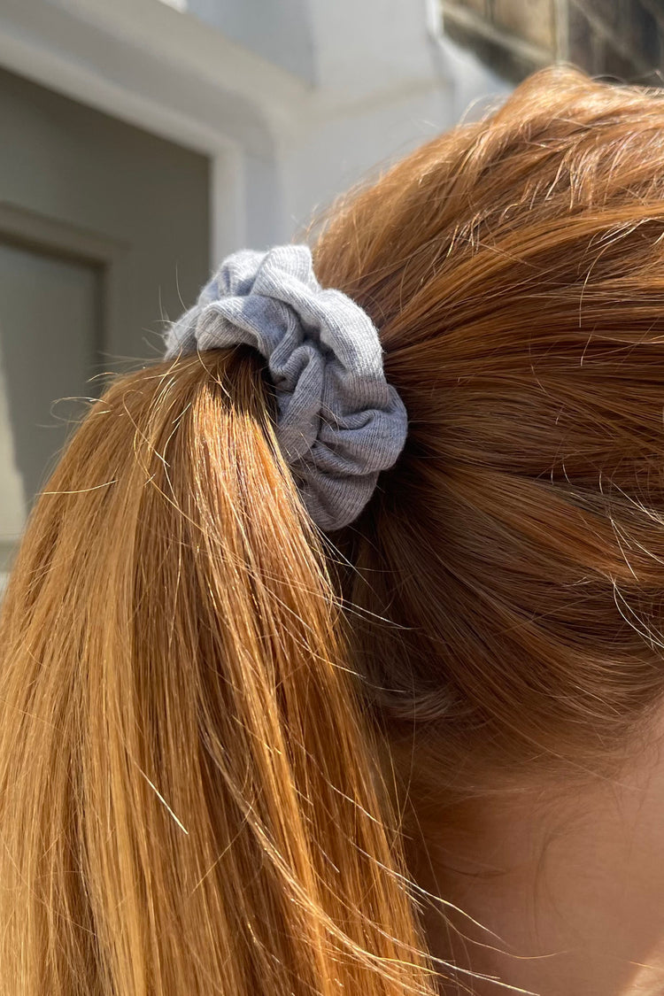 Cotton Scrunchie | Heather Grey