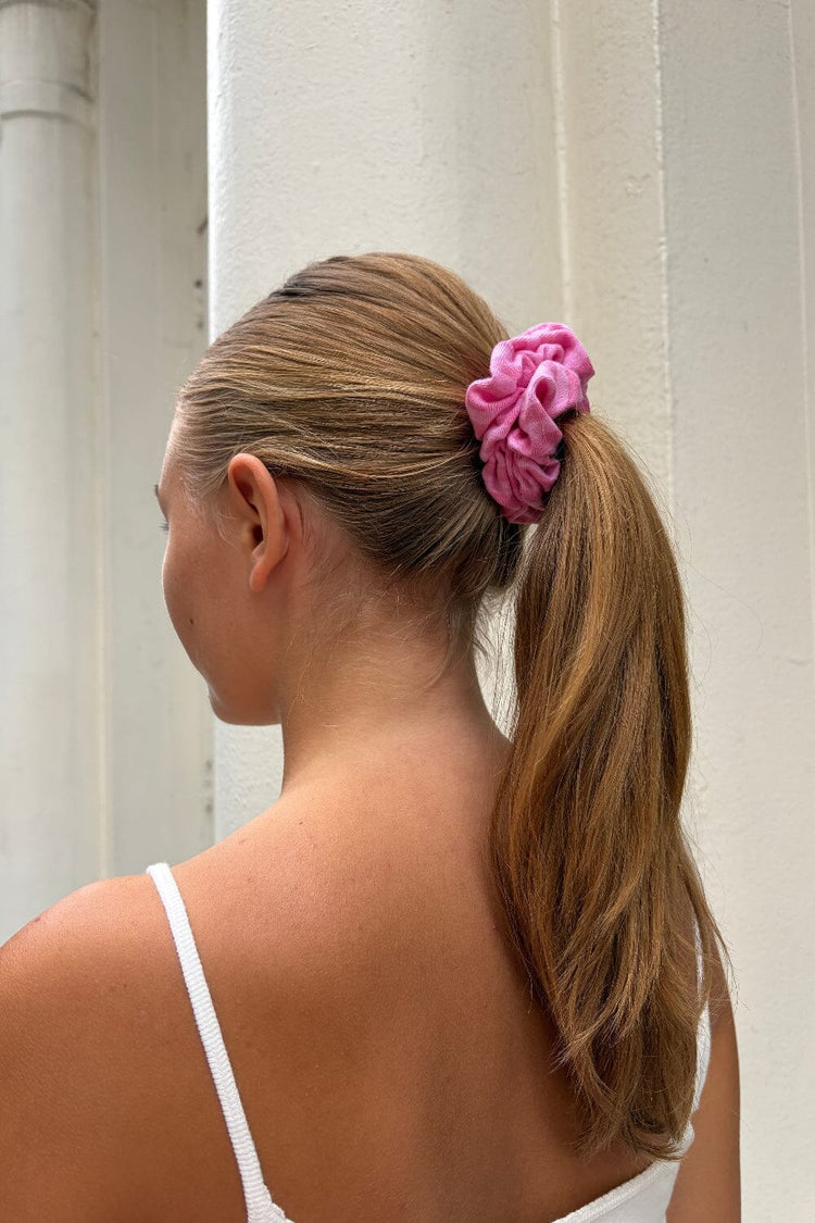 Striped Scrunchie | Bubblegum Pink Stripes