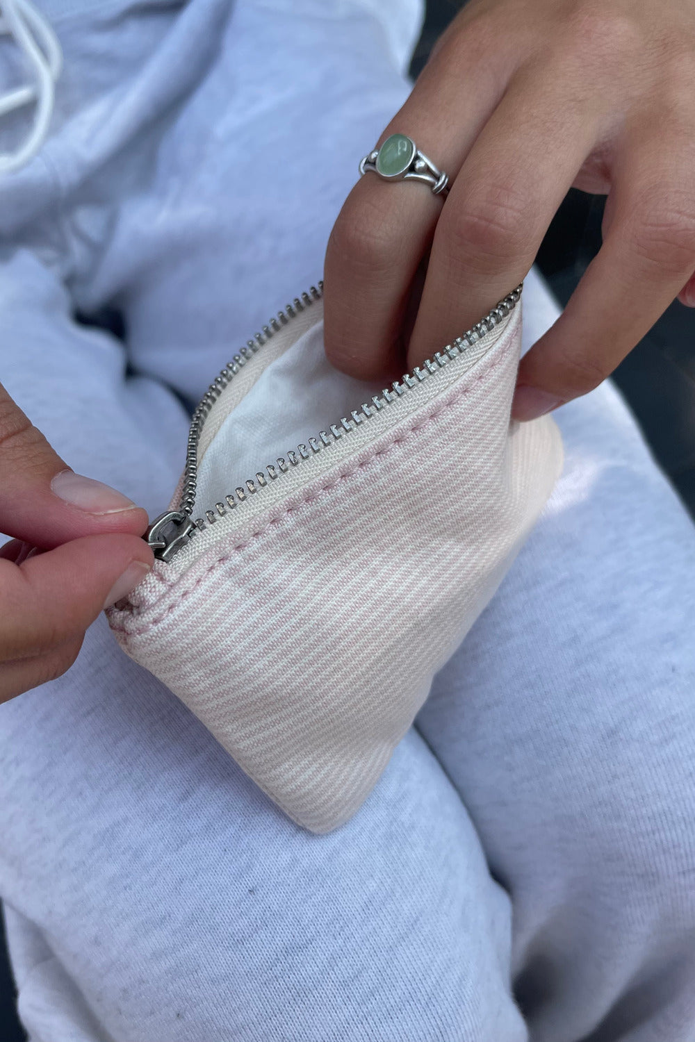 Light Pink White Stripes