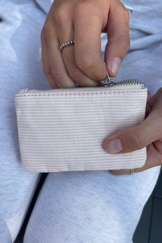 Light Pink White Stripes