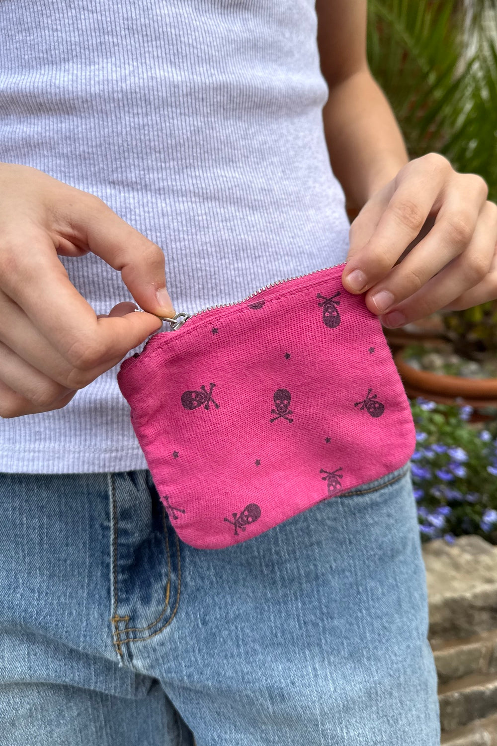 Skulls Coin Purse | Fuchsia