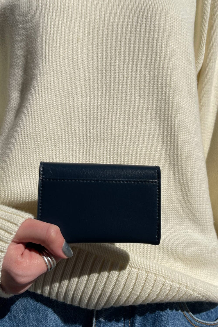 Navy Leather Wallet | Navy