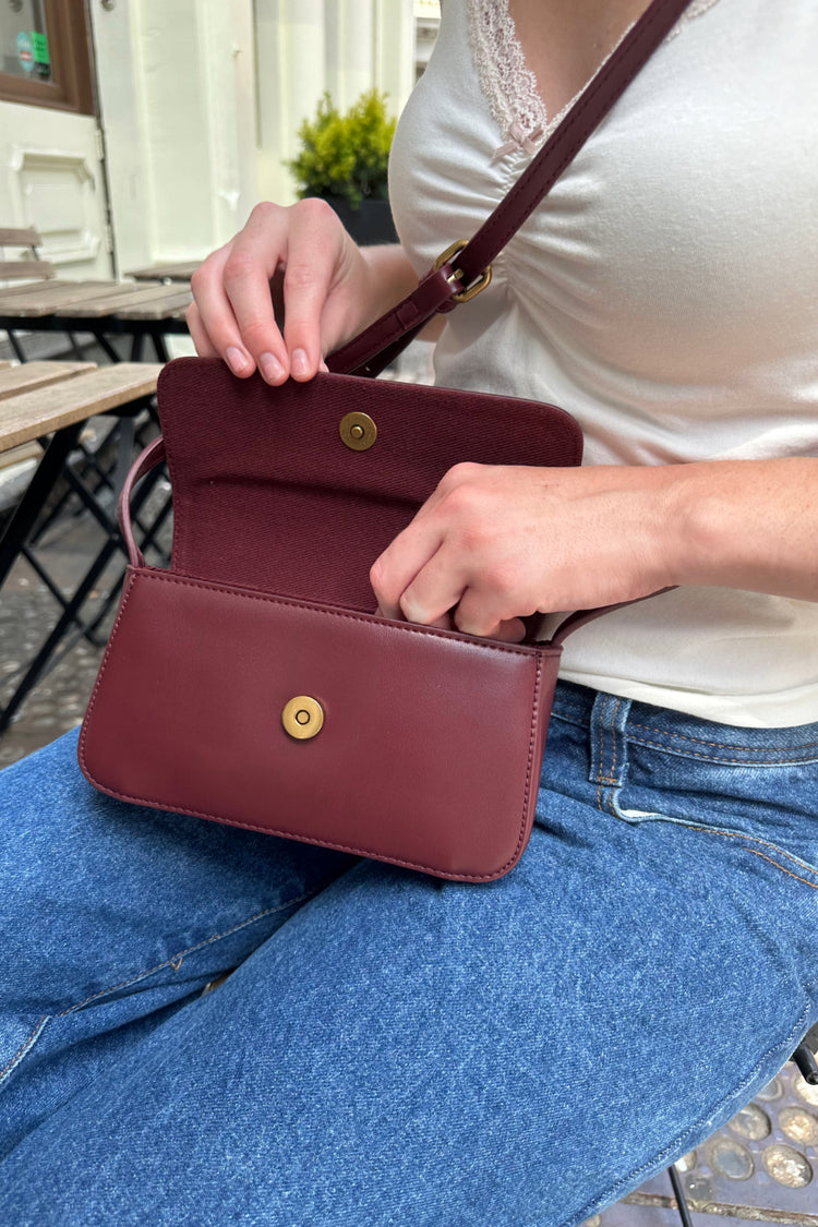 Mini Shoulder Bag | Burgundy