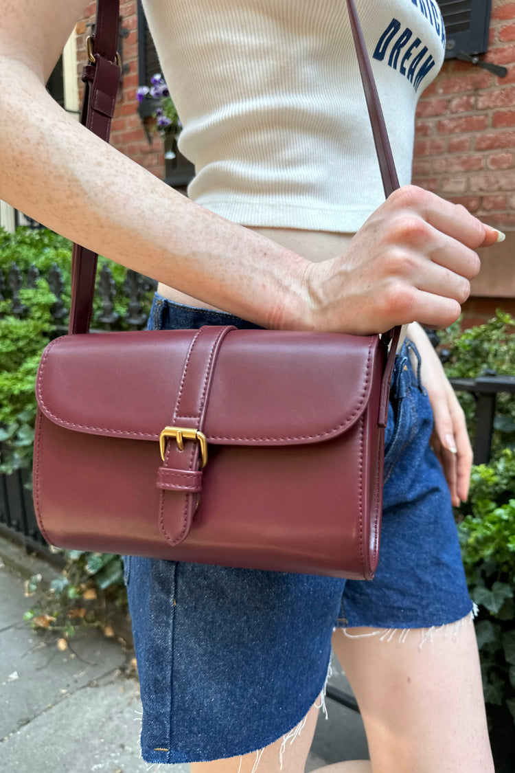 Mini Shoulder Bag | Burgundy