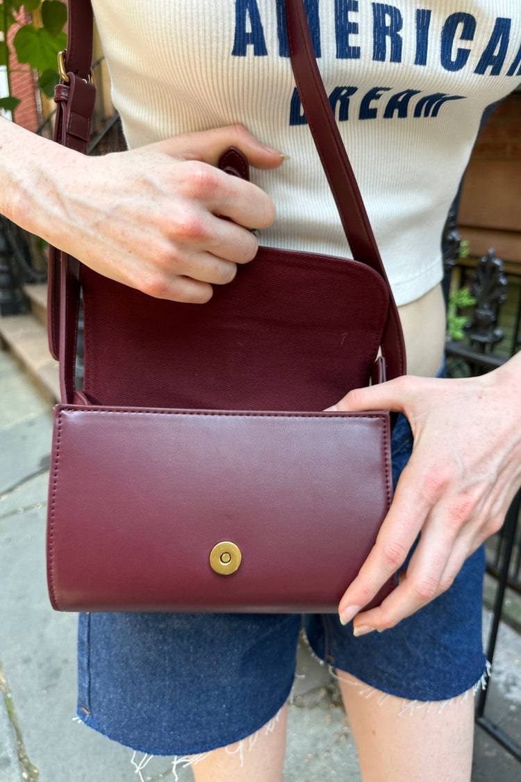 Mini Shoulder Bag | Burgundy