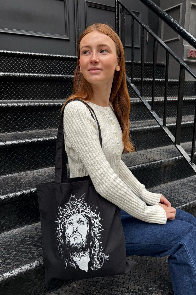 Jesus Tote Bag | Black