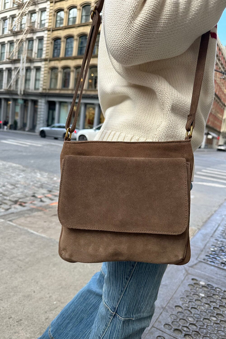 Suede Purse | Brown