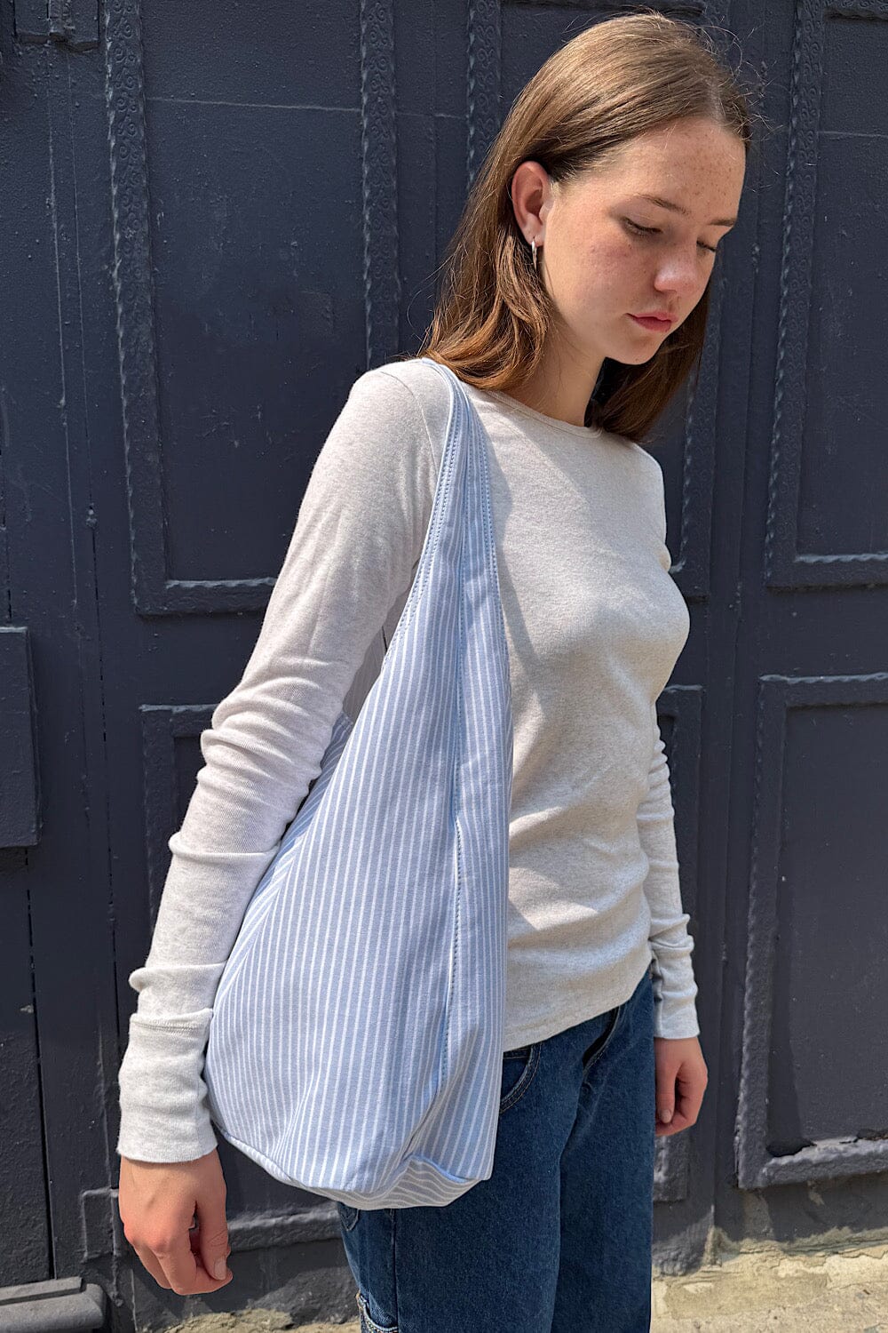 Blue With White Thin Stripes