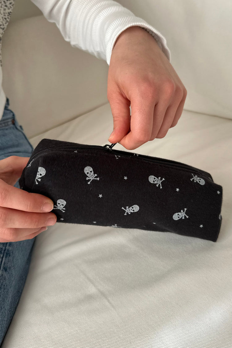 Skulls Makeup Bag | Black