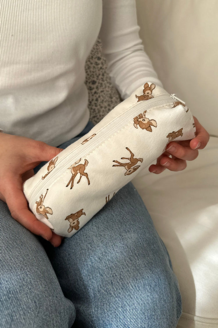 Deers Makeup Bag | Ivory