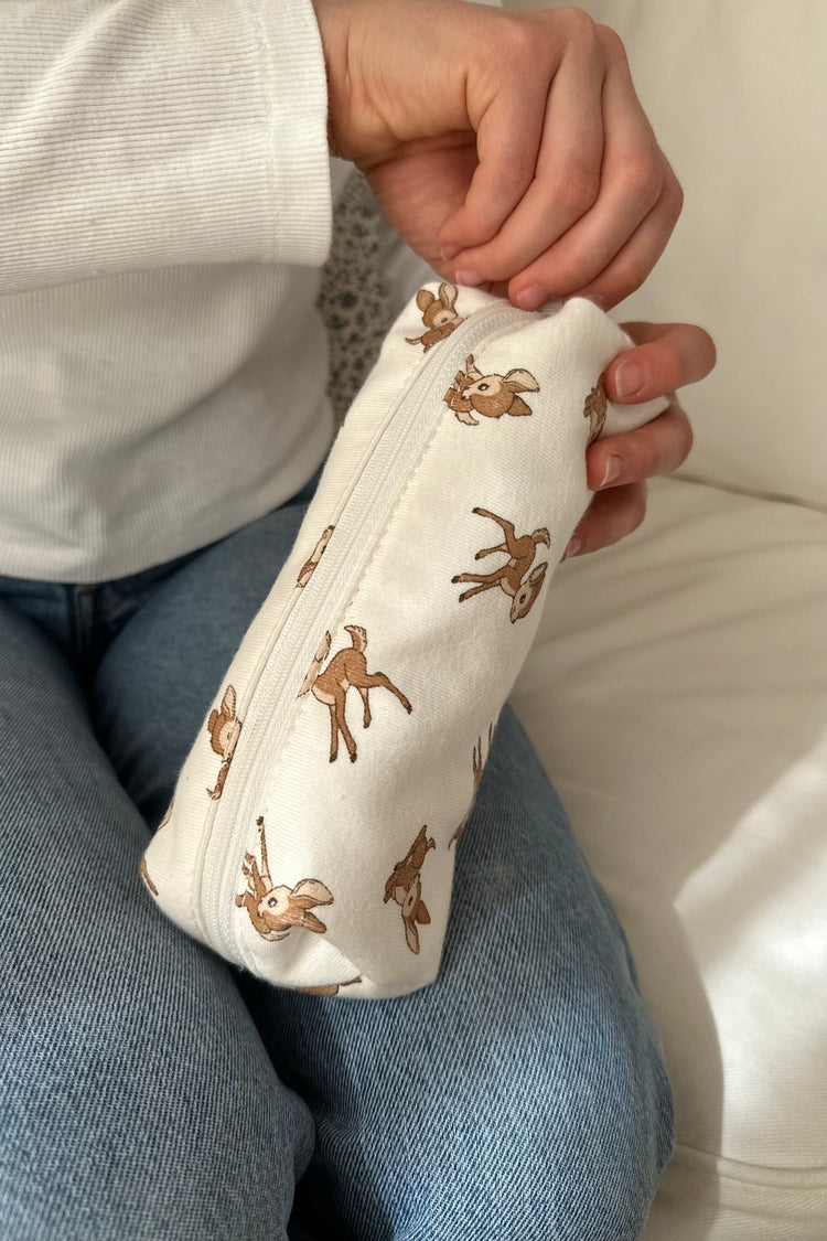 Deers Makeup Bag | Ivory