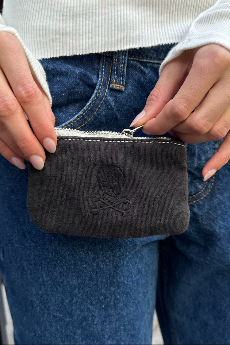 Skulls Coin Purse | Faded Black