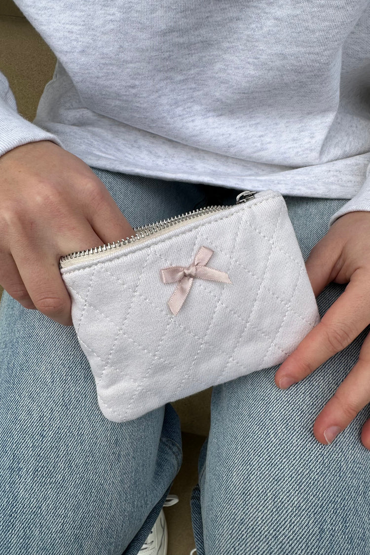 Pink Bow Coin Purse | Off White