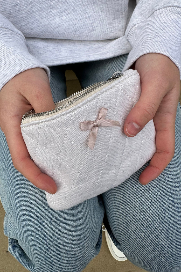 Pink Bow Coin Purse | Off White