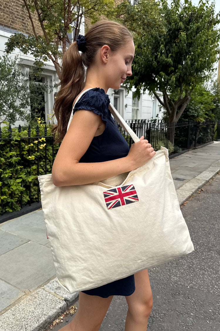 England Flag Tote Bag | Ivory