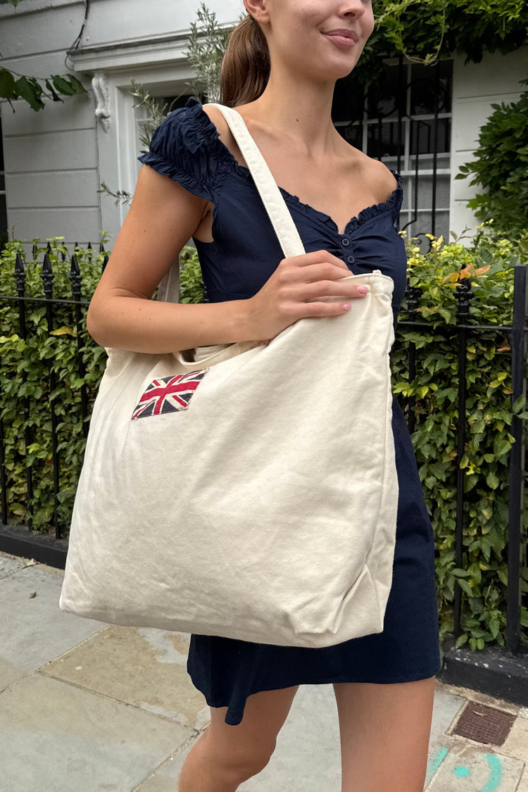 England Flag Tote Bag | Ivory