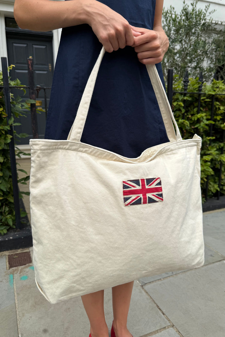 England Flag Tote Bag | Ivory