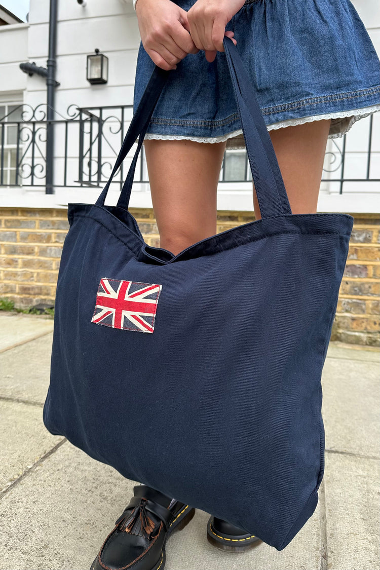 England Flag Tote Bag | Navy Blue