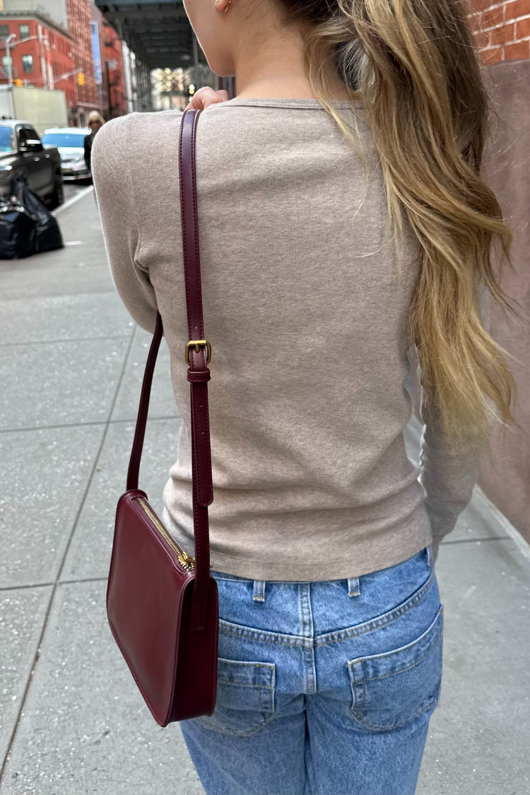 Mini Shoulder Bag | Burgundy