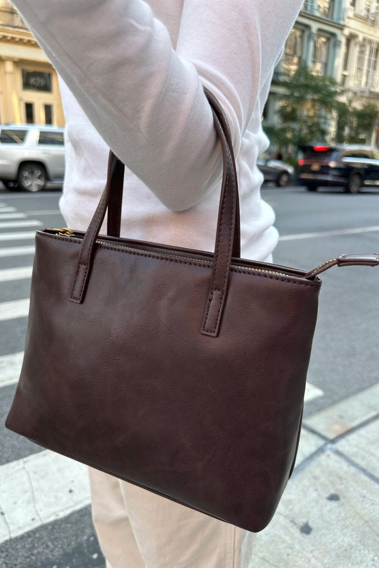 Top Handle Bag | Brown