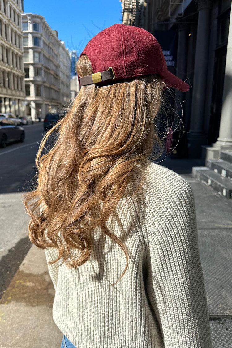 Katherine Felt Cap | Burgundy