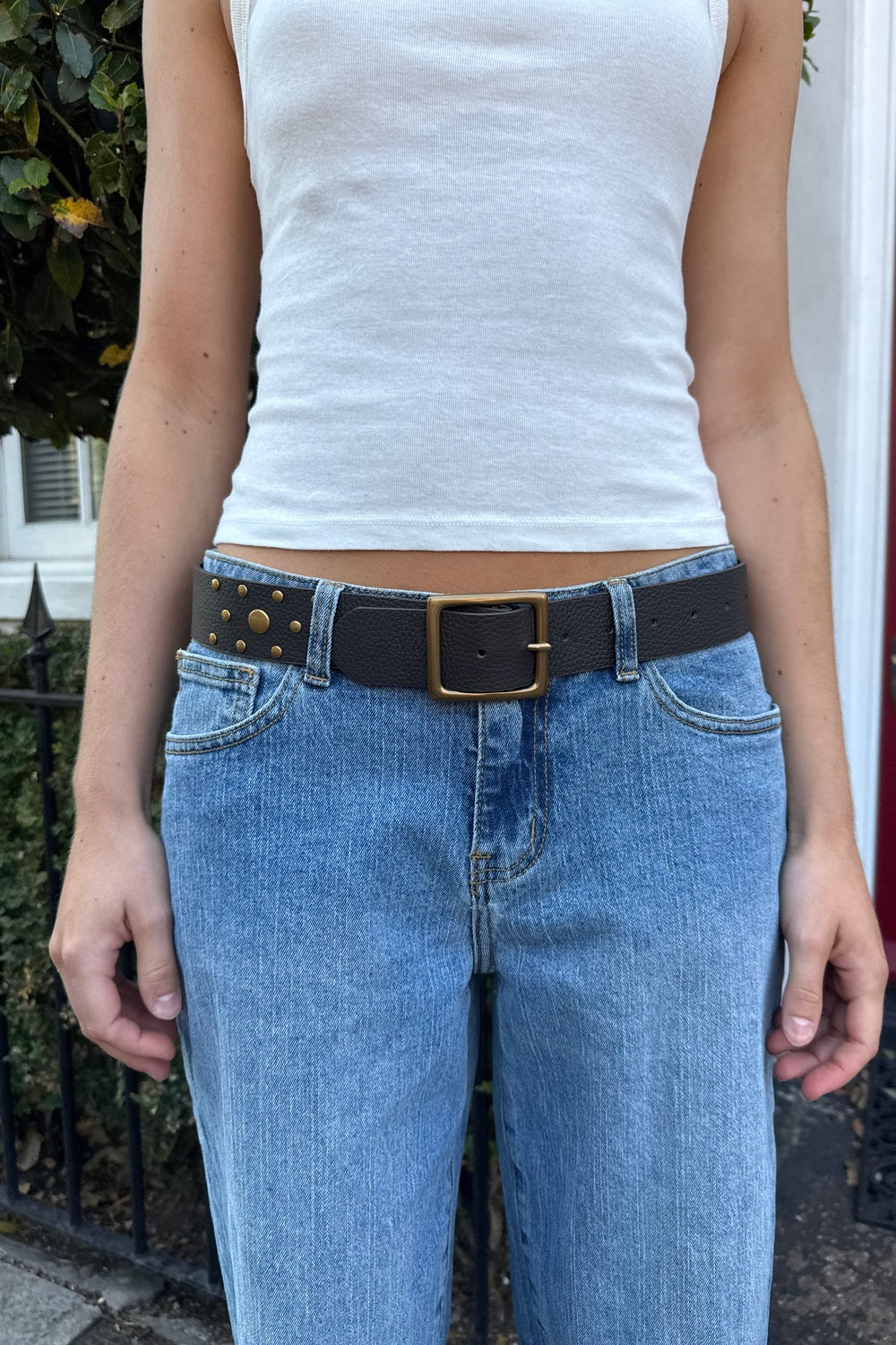 Stud Belt | Dark Brown