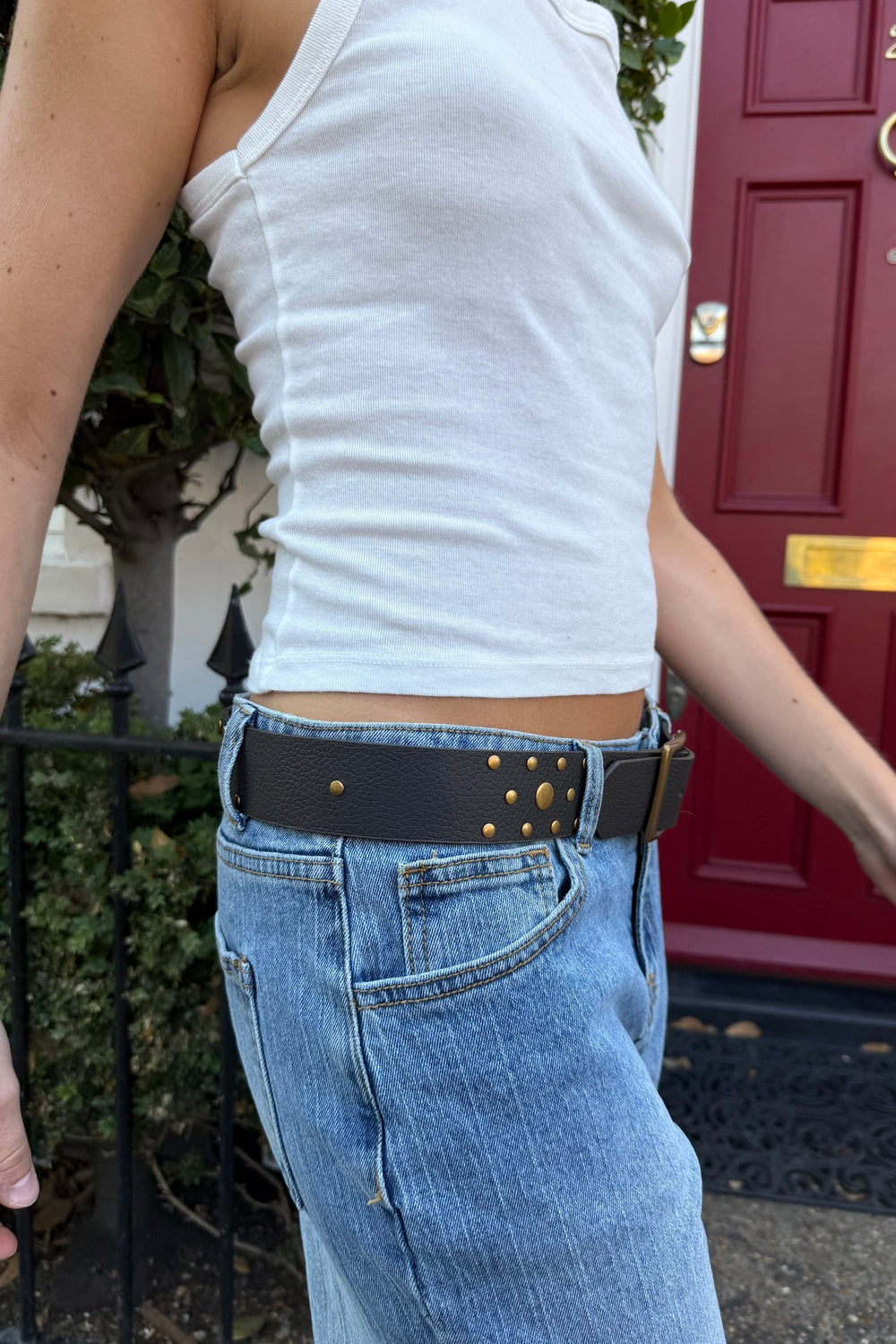 Stud Belt | Dark Brown