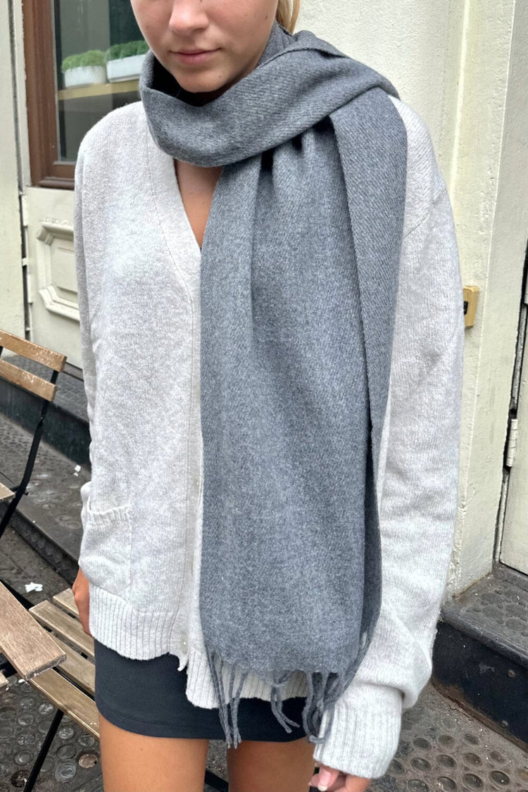 Tassel Scarf | Dark Grey