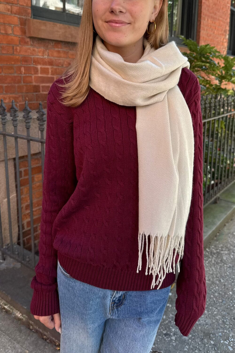 Tassel Scarf | Ivory