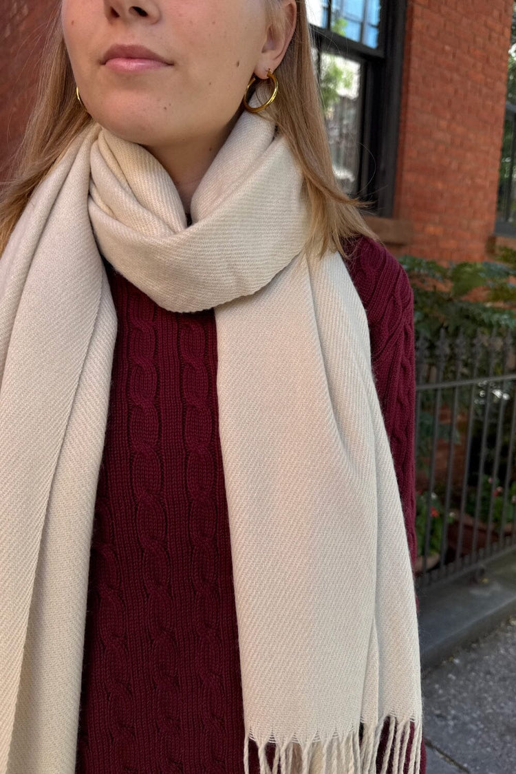 Tassel Scarf | Ivory