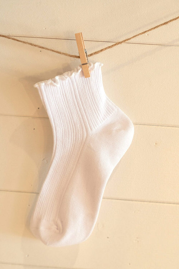 Ruffle Ribbed Socks – Brandy Melville UK