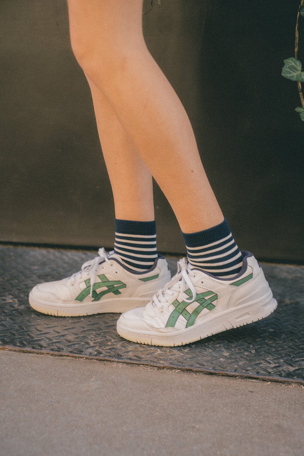 Striped Socks | Navy Blue White Stripes