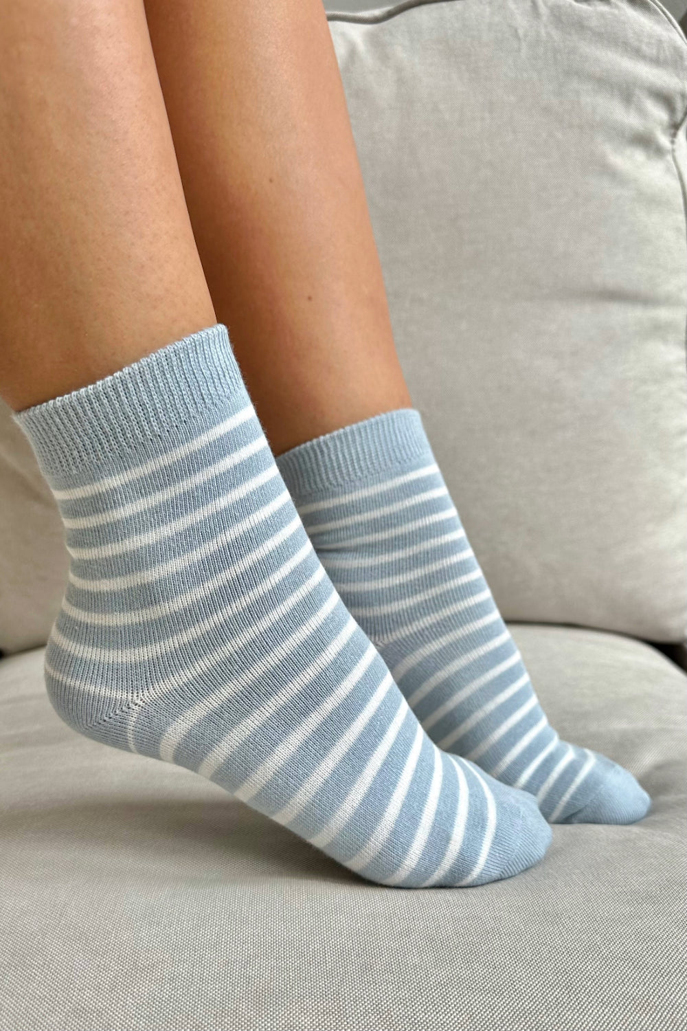 Sea Blue With White Stripes