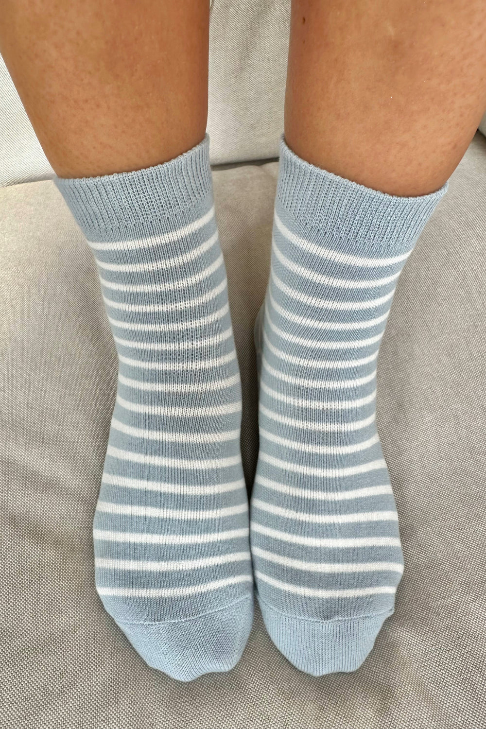 Sea Blue With White Stripes