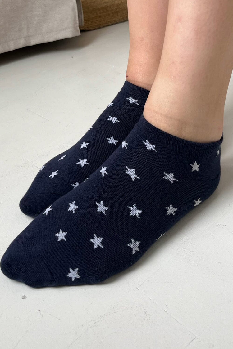 Stars Ankle Socks | Blue Navy