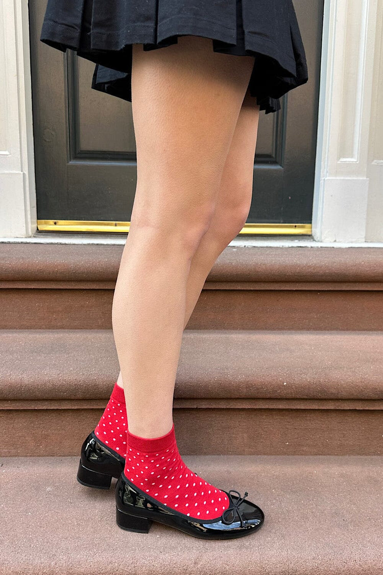 Polka Dots Socks | Red White Polka Dots