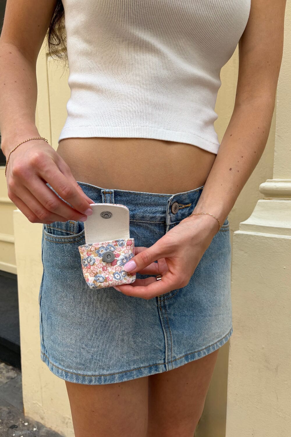 Floral Mini Bag Keychain | Vintage Floral