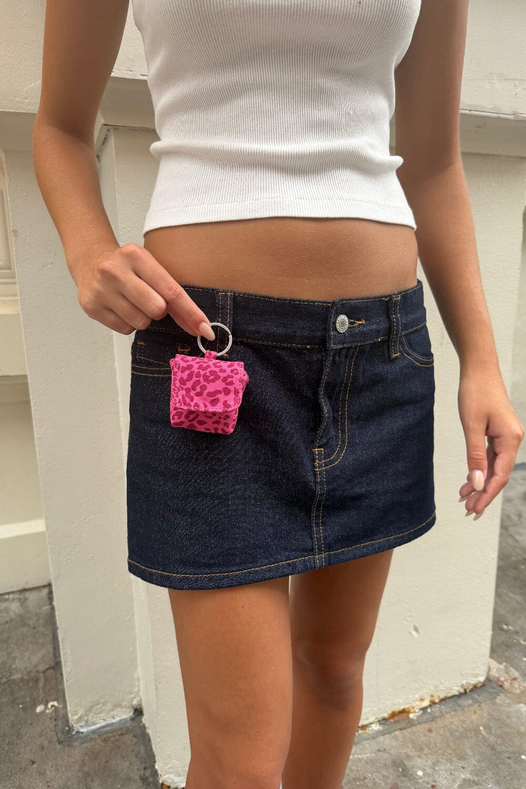 Leopard Mini Bag Keychain | Pink Leopard