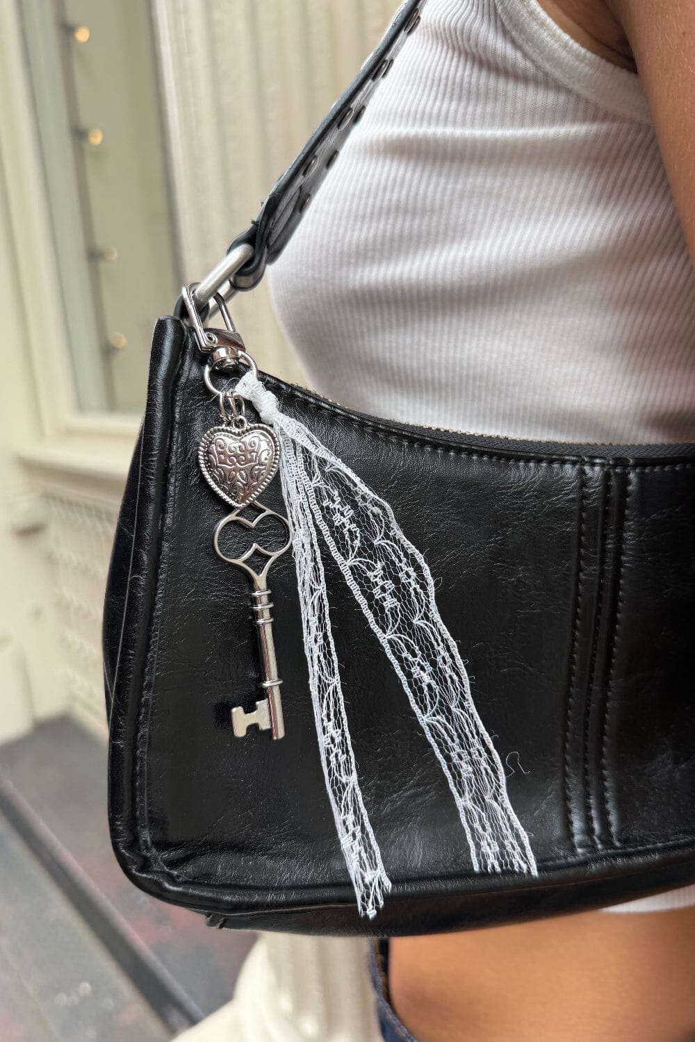 Heart Keychain | Silver