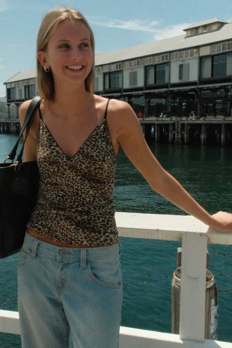Amara Leopard Tank | Brown Leopard / XS/S