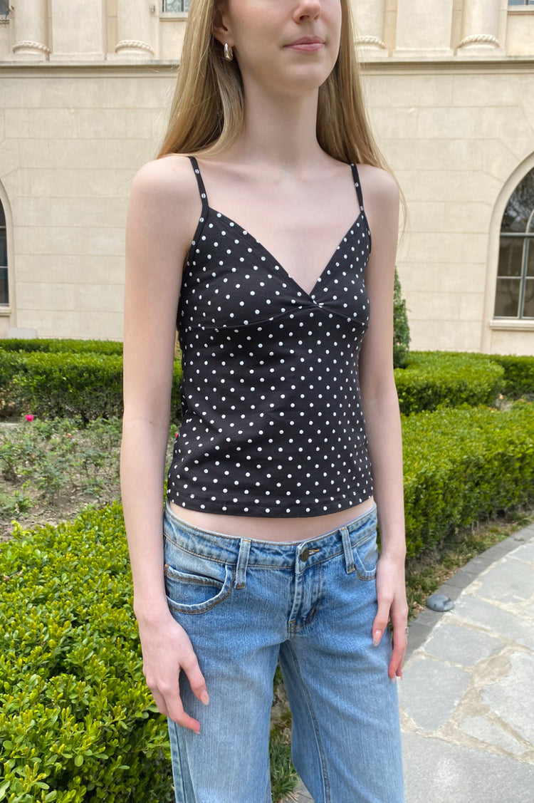 Amara Polka Dots Tank | Black White Polka Dots / XS/S