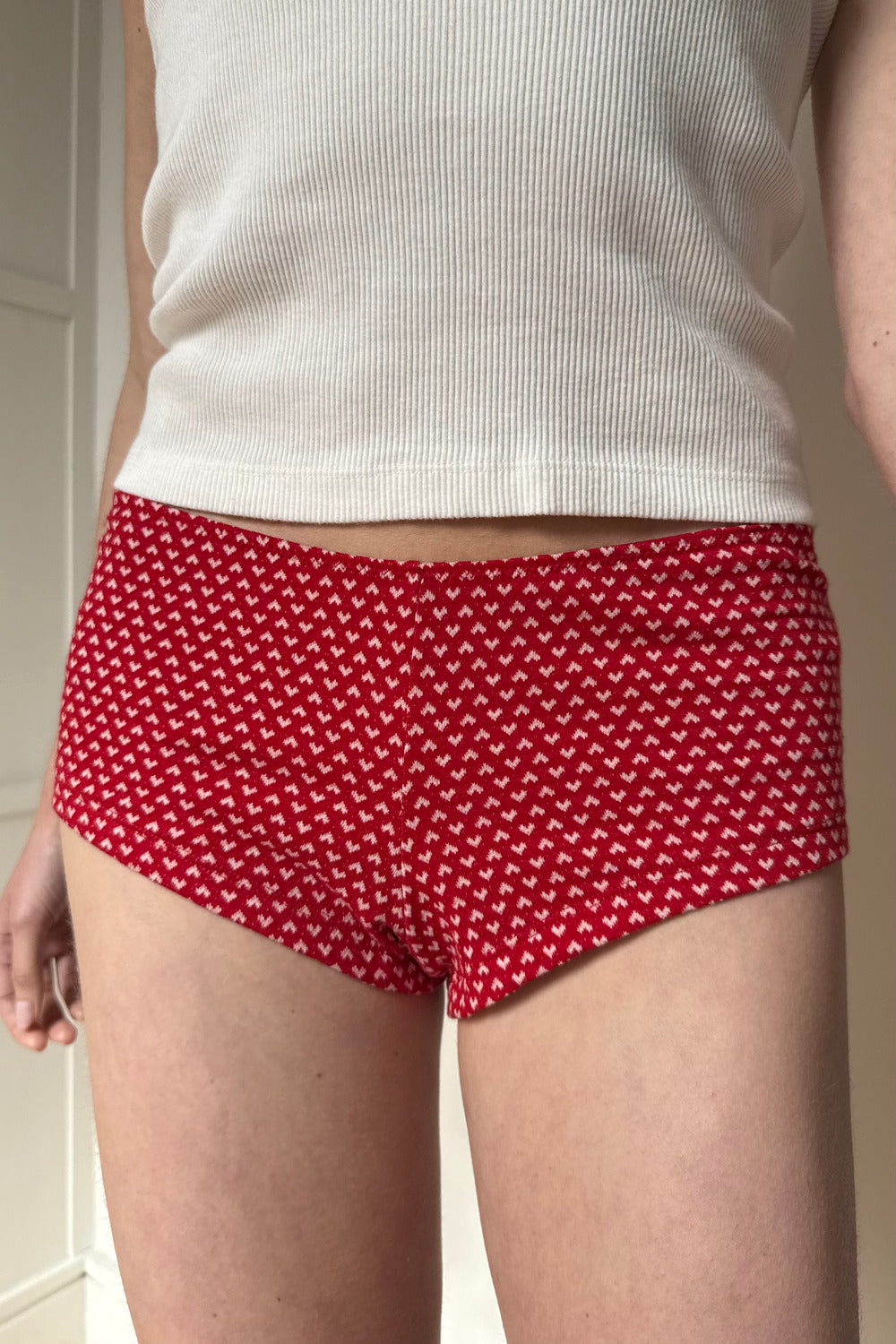 Red White Hearts / XS/S