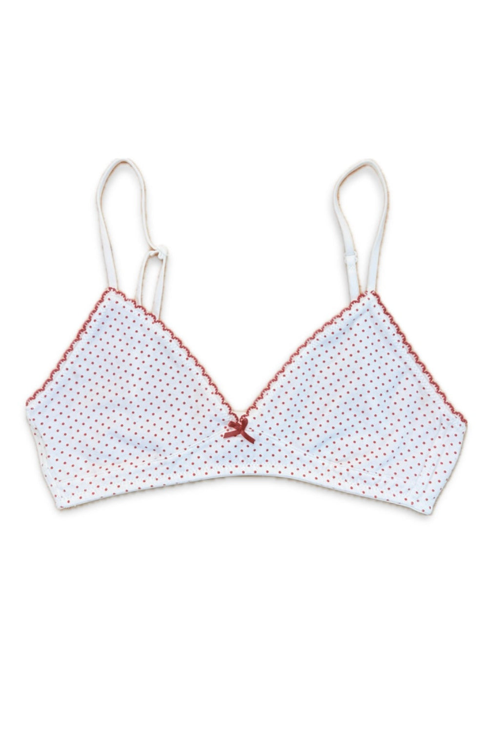 White Red Polka Dots / XS/S