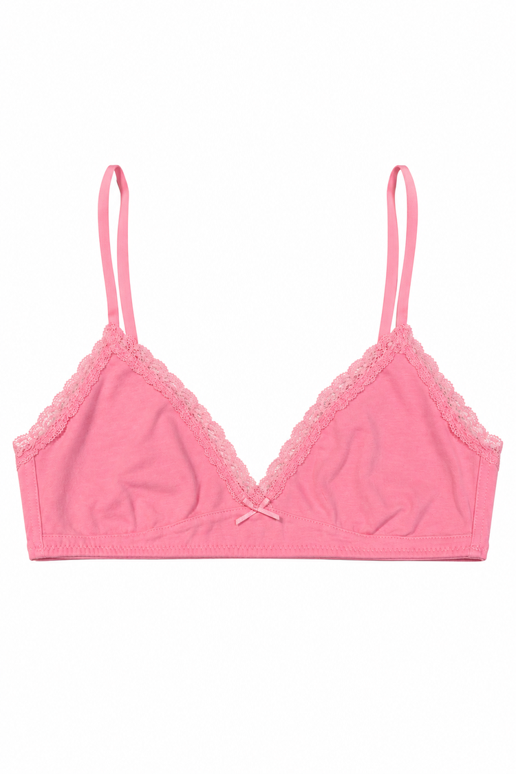 Lace Bra | Bubblegum Pink / XS/S