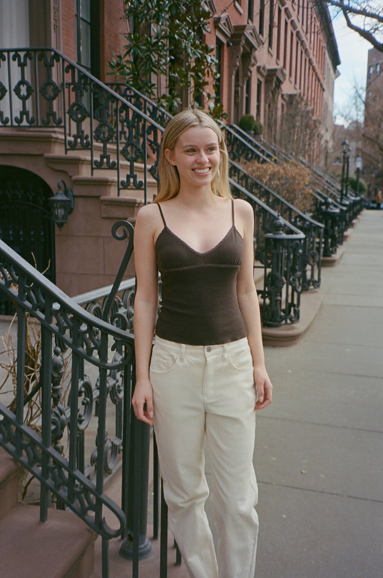 Serena Tank | Dark Brown / XS/S